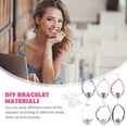 thumbnail image 5 of COOPHYA 12 Sets Diy Bracelet Bezels Bracelet Making Kit for Girls Round Gem Base Daily Use, 5 of 8
