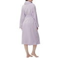 thumbnail image 4 of UVN Fleece Robes for Women Winter Plush Long Bathrobes Soft Cozy Fluffy Premium Sleepwear Housecoats, 4 of 9
