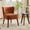 Brown, variant on Smooth Armless Accent Chair - Modern Mid-Century Lounge Chair with Sturdy Wood Legs, Soft Upholstered Seat, 300lb Capacity, Appropriate for Living Room, Bedroom, Office, Reading or Vanity, Green