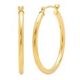 thumbnail image 2 of STAOEDU Gold Hoop Earrings for Women Real Gold Plated Hoops, 2 of 3