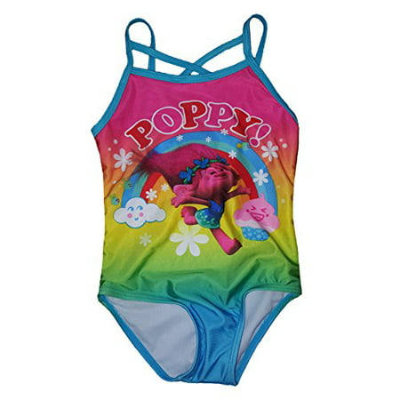 Trolls Girls Poppy One Piece Swimsuit (7/8) | Walmart Canada