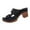 Black, variant on THDHVS Slippers for Women,Womens Sandals,Women's Fashion Casual Versatile Solid Color Hollow Carved Style Fashion Thick Heel Sandals Beige