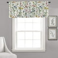 thumbnail image 2 of Retro Kitchen Curtains Wildflower 54x18 in Boho Rod Pocket 1 Panel Spring Floral Blackout Drapes Vine Windows Treatment Valances Bathroom Bedroom Living Room Decoration, 2 of 6
