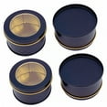 thumbnail image 3 of OUNONA 4 Pcs Rectangle Tin Storage Clear Spong Easy to Use Container 6.5x6.5cm Black, 3 of 8