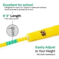 thumbnail image 5 of Buddy Lee Beaded Speed Jump Rope - Yellow/Green, Bamboo Shaped Handles | Soft TPU Beads, High Density Nylon Rope | Perfect For Schools, Gym & Outdoor Jumping | Great for Rope Releases | Kids & Adults, 5 of 5