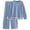 Blue, variant on PRETTYGARDEN Women's 5 Piece Fall Knit Sweater Set Long Sleeve Tops Wide Leg Pants Sweatsuit Tracksuit Outfit Winter Clothing
