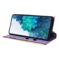 thumbnail image 5 of Desugned For Samsung Galaxy S20+ Wallet Phone Case,With Suction Cup Fastener,Flip Folding Kickstand,With Card Slots,Wrist Strap&Shoulder Strap,Shockproof PU Leather Phone Case,Purple, 5 of 9