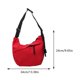 thumbnail image 2 of Bolso de mensajero de moda con correa ajustable, bolso de viaje con forma de media luna para viajes al aire libre, 2 of 3