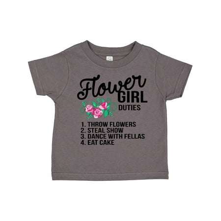 

Inktastic Flower Girl Wedding Duties Gift Toddler Toddler Girl T-Shirt