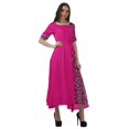 thumbnail image 3 of Moomaya Robe à Manches Courtes Imprimée avec Cordon de Serrage et Encolure Dégagée pour Femmes, 3 of 4
