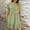 Mint Green, variant on Busydd Plus Size Dresses for Women L-5XL Trendy Round Neck Short Sleeve Spring Dresses Solid Color Tiered Summer Dress Casual Pleated Mini Dress