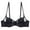 Black, variant on RMGVDSD Comfy Bras for Women Front Closure Bras Posture Full Coverage Plus Size Lace Underwire Unlined Bra Everyday T-Shirt Bra