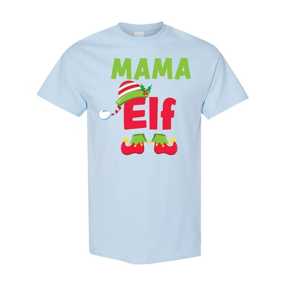Inktastic Christmas Mama Elf T-Shirt
