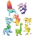 thumbnail image 2 of Juego de 8 piezas de bloques de construcción de dinosaurios compatibles con Jurassic World, figuras de dinosaurios, juguetes de ensamblaje, figura de anime, 2 of 5