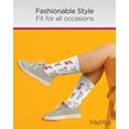thumbnail image 5 of MeMoi Tropical Drinks Bamboo Blend Crew Socks - Womens - Female, One Size, White, 5 of 7