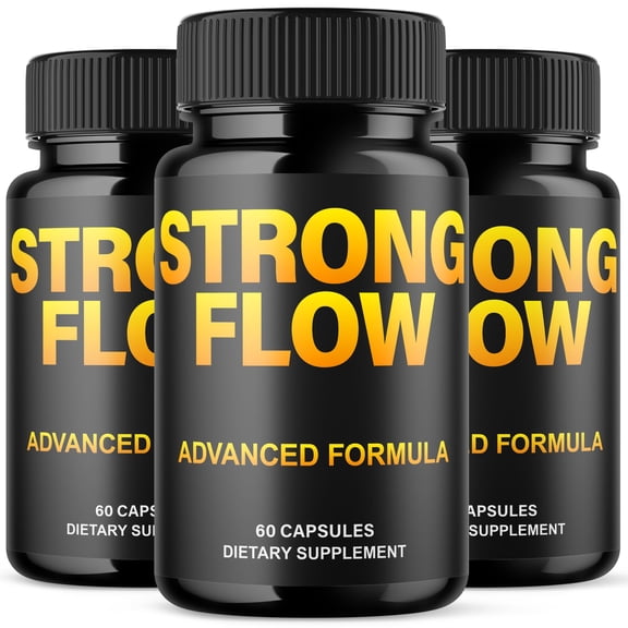 Strong Flow Advanced Formula Pills Max Strength Wellness Support Supplement StrongFlow 180 Capsules