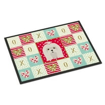 Carolines Treasures CK5217JMAT Maltese Love Door Mat Indoor Rug or Outdoor Welcome Mat 24x36 Doormat 36"L x 24"W