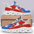 thumbnail image 4 of Puerto Rico USA Coqu Puerto Rican American flag Shoes Trail Running Shoe Non-Slip Breathable Comfortable Sneakers white Size 5, 4 of 7