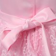 thumbnail image 7 of Little Girls Pink Floral Accent Layered Mesh Bottom Sundress 2/3, 7 of 7