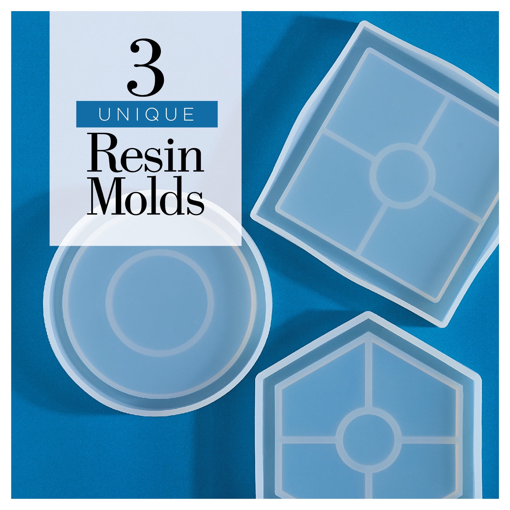 Mod Podge Resin Silicone Coaster Mold Set, Set of 3 