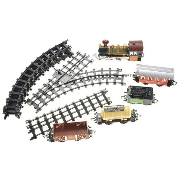 Continental Express Toy Train 16 Piece Set .with a train head .Lights   Sounds .Lever   Switch Track