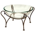 thumbnail image 3 of DecMode Traditional 9 X 20 Inch Clear Glass Round Bowl with Iron Scroll Stand, 3 of 6