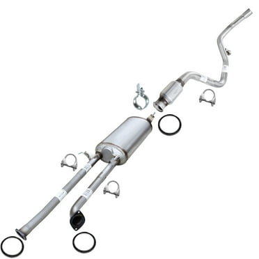 Stainless Steel Exhaust Muffler Assembly & Tail Pipe Fits 2007-2009 Toyota Tundra 5.7L 145.7" Wheelbase - Direct Fit