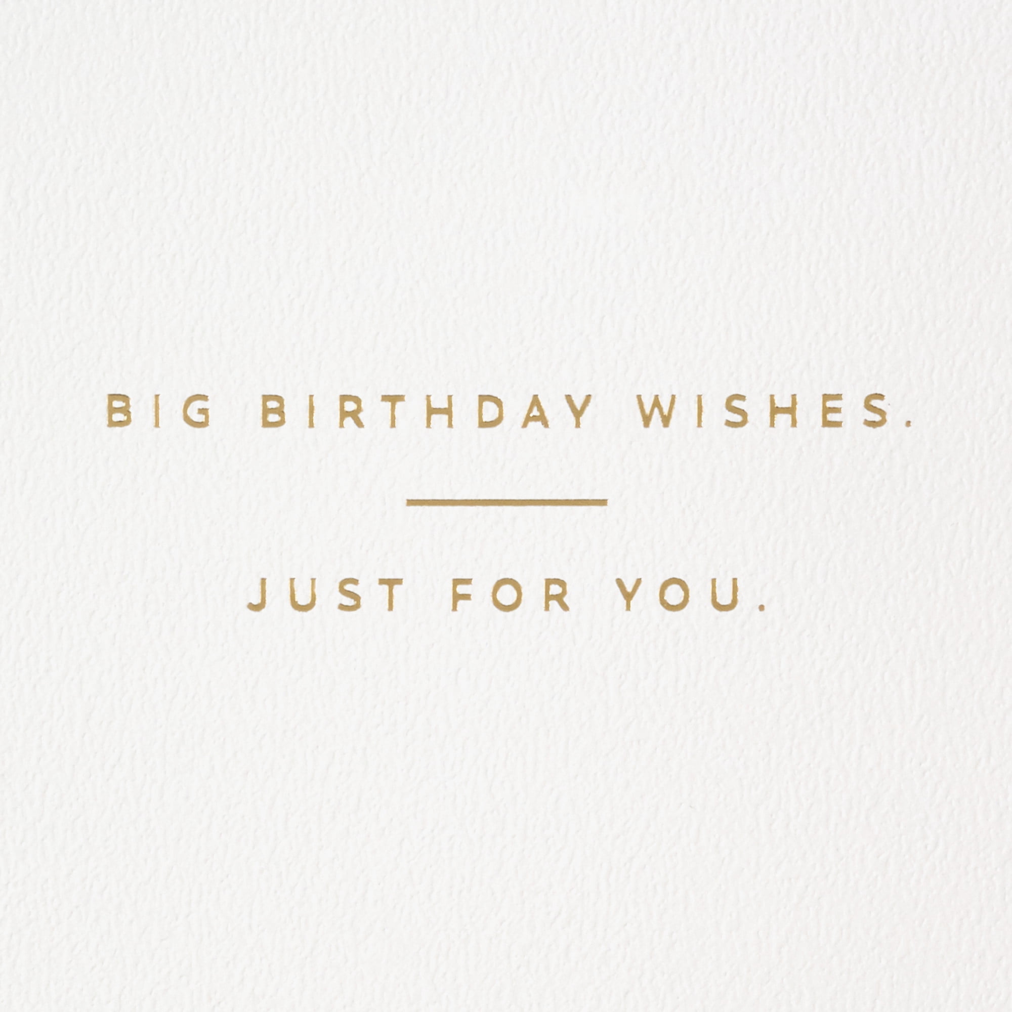 Hallmark Signature Birthday Card (Big Wishes for You)