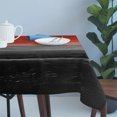 thumbnail image 4 of Red Gray Black Table Cloth Waterproof Tablecloths, Vintage Country Gradient Wooden Grain Tablecloth Dining Table Cover for Kitchen Party Tabletop Outdoor, Rectangle Tablecloth 54x108 Inch, 4 of 9