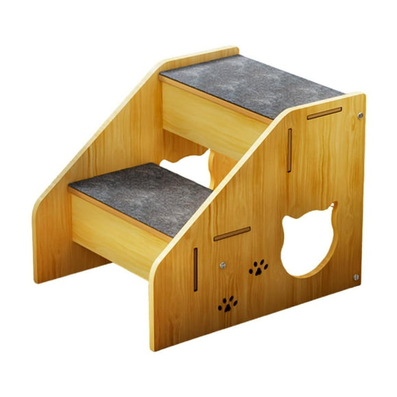 Bunblic Wooden Pet Stairs, Cat Stairs Accessories,Non Slip ,Detachable Pet Dog Stairs Ladder,Dog Steps for Small and Older Animals