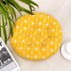 thumbnail image 1 of Seat cushion, set of 2 cushions, seat cushion, seat cushion 40x40 cm, garden seat cushion (yellow checkerboard, round), 1 of 5
