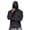 Black, variant on Men's Long Sleeve Hooded Pullover with Abstract Paint Splatter Print Casual Fit Soft Fabric Lightweight Top