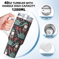 thumbnail image 3 of Lsque Gnome With Mushroom 2 Pattern 40 OZ Ice Bully Cup with Handle and Straw, Double Wall Stainless Steel Tumbler Travel Coffee Cup with Lid for Christmas Present, 3 of 8