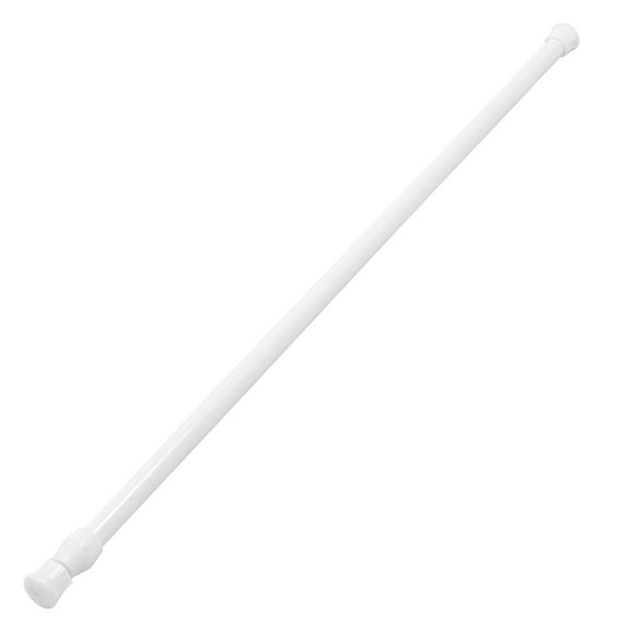 DRAFIDEEP Adjustable White Tension Rod for Clothes Drying and Shower Curtains - Wall-Friendly, No Damage