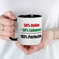 thumbnail image 3 of CafePress - Half Italian, Half Lebanese Mug - 11 oz Ceramic Mug - Novelty Coffee Tea Cup, 3 of 3
