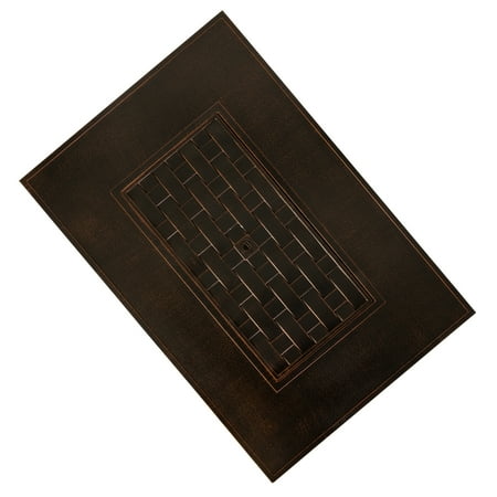 Fire Sense - Armstrong Rectangular Aluminum LPG Fire Pit - Antique Bronze