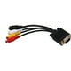 thumbnail image 3 of VGA SVGA A S-Video 3 Cable del Convergador Adaptador de TV AV Para Convertidor de audio de PC Contrada VGA sub-d Estándar, VGA A Cable 〔2 Paquete〕 VGA Masculino A S-Video 3, 3 of 7