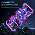 thumbnail image 5 of Casetego for iPhone 15 Pro Max Case,Glow in The Dark Three Layer Heavy Duty Shockproof Full Protection Hard Plastic Bumper+Soft Silicone Protective Case,Dark Purple, 5 of 7