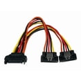 thumbnail image 1 of StarTech.com 6in Latching SATA Power Y Splitter Cable Adapter - M/F - 6 inch Serial ATA Power Cable Splitter - SATA Power Y Cable Adapter - Power splitter - SATA power (M) to SATA power (F) - 6 in - latched - for P/N: HSB13SATSASB, HSB1SATSASBA, HSB1SATSASVA, HSB225S3R, HSB43SATSASB, SATSASBP425, 1 of 5