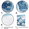 thumbnail image 3 of Designart "Majestic Ice of the Glacier II" Landscape & Nature Floater Framed Canvas Print, 3 of 7