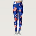 thumbnail image 2 of Independence Day Printed Pattern Comfort Leggings Workout Pants Long Tremdy 2024 Pink S, 2 of 5