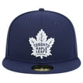 thumbnail image 2 of Men's New Era  Navy Toronto Maple Leafs Core 59FIFTY Fitted Hat, 2 of 6