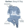 thumbnail image 6 of Gerber Baby Girl Sleep 'N Play Footed Pajamas, 2-Pack, 6 of 7