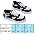 thumbnail image 3 of Tenis Zapatillas Planas Zapatos Casuales Mujer Cuero PU Transpirable para Verano (36) Negro Likrtyny Tenis De Mujer Tenis De Hombre, 3 of 7