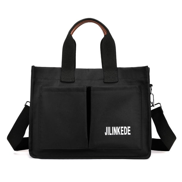 Bolso de hombro casual con múltiples bolsillos Bolso de hombro Bolso con asa superior de color sólido