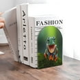 thumbnail image 6 of Easygdp Tree Frog 2 Pcs Bookend Large Capacity Office Book Ends for Home Office Library School Study Decoration, 6 of 8