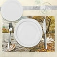 thumbnail image 3 of Ambesonne Nature Place Mats Set of 4, Swimming Swans in River, Standard Size, Multicolor, 3 of 6