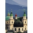 thumbnail image 2 of Flaherty, Dennis 11x14 White Modern Wood Framed Museum Art Print Titled - Austria, Salzburg Tower domes in city scenic, 2 of 4