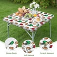 thumbnail image 4 of Football Helmets and Balls Pattern Square Fitted Tablecloth with Elastic Edge,Square Table Cover,Washable Elastic Table Cover for Home Kitchen Party Decor 34"x34", 4 of 6