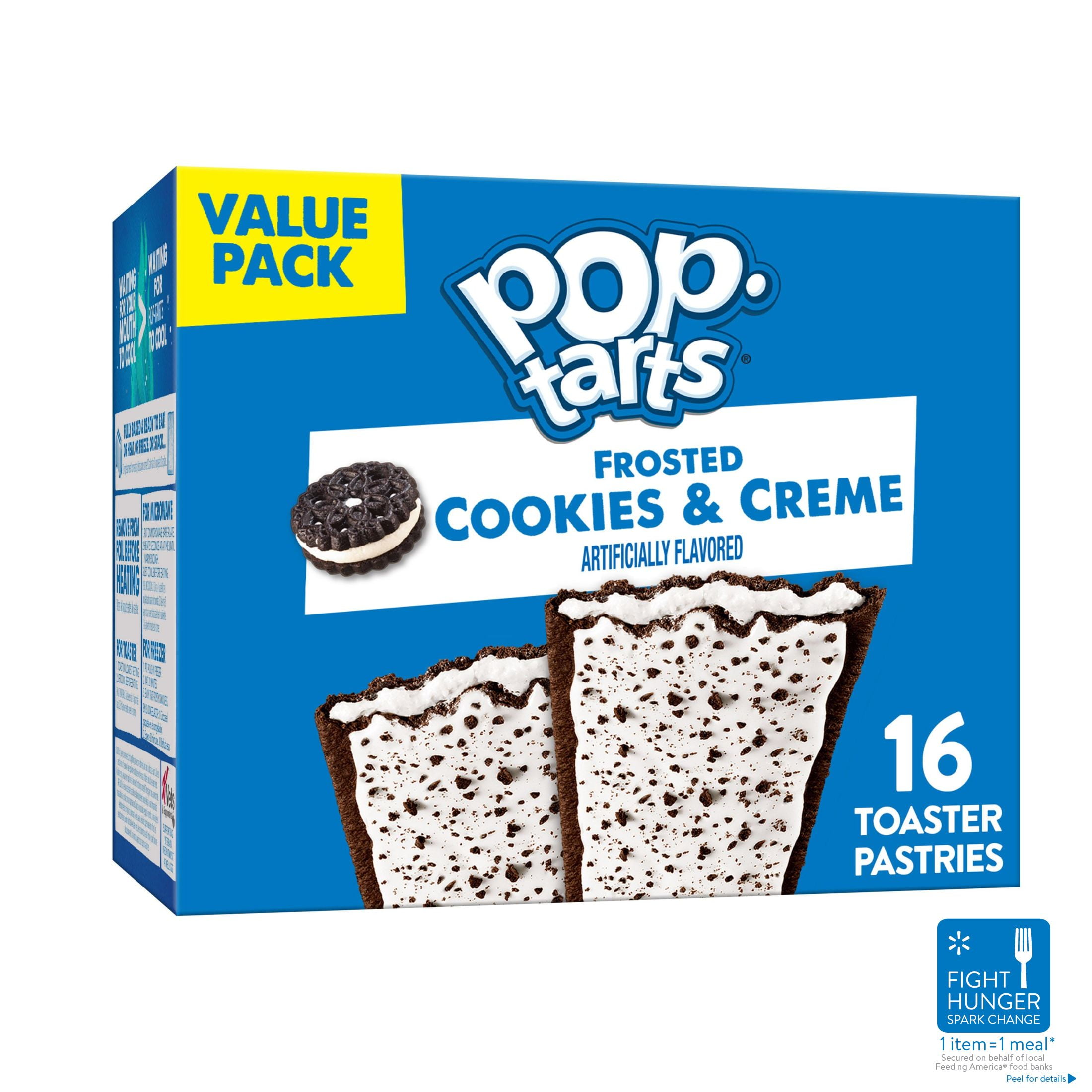 PopTarts Frosted Cookies and Creme Breakfast Toaster Pastries, 27 oz